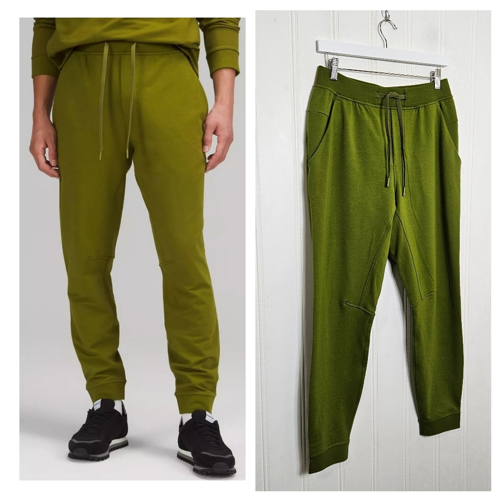 Lululemon City Sweat Jogger Juniper Green Pants Men’s M Tapered French Terry